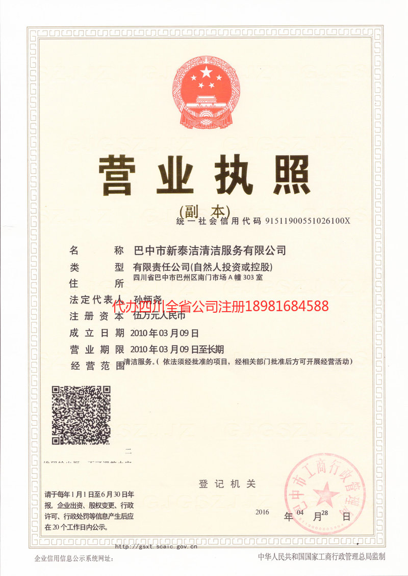 衡水衡水新泰洁清洁服务有限公司